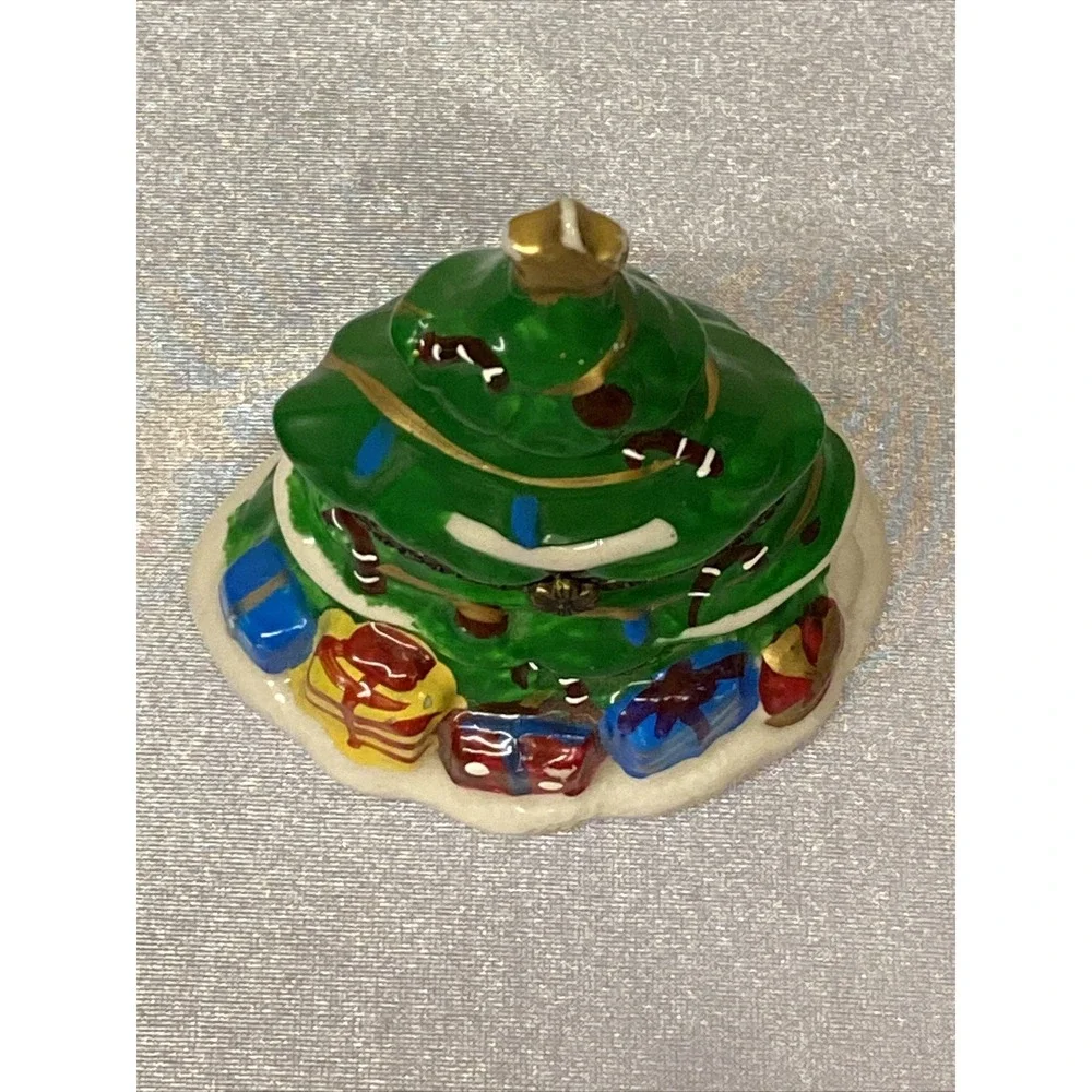 VNTG CHRISTMAS TREE TRINKET BOX/Figurine-3